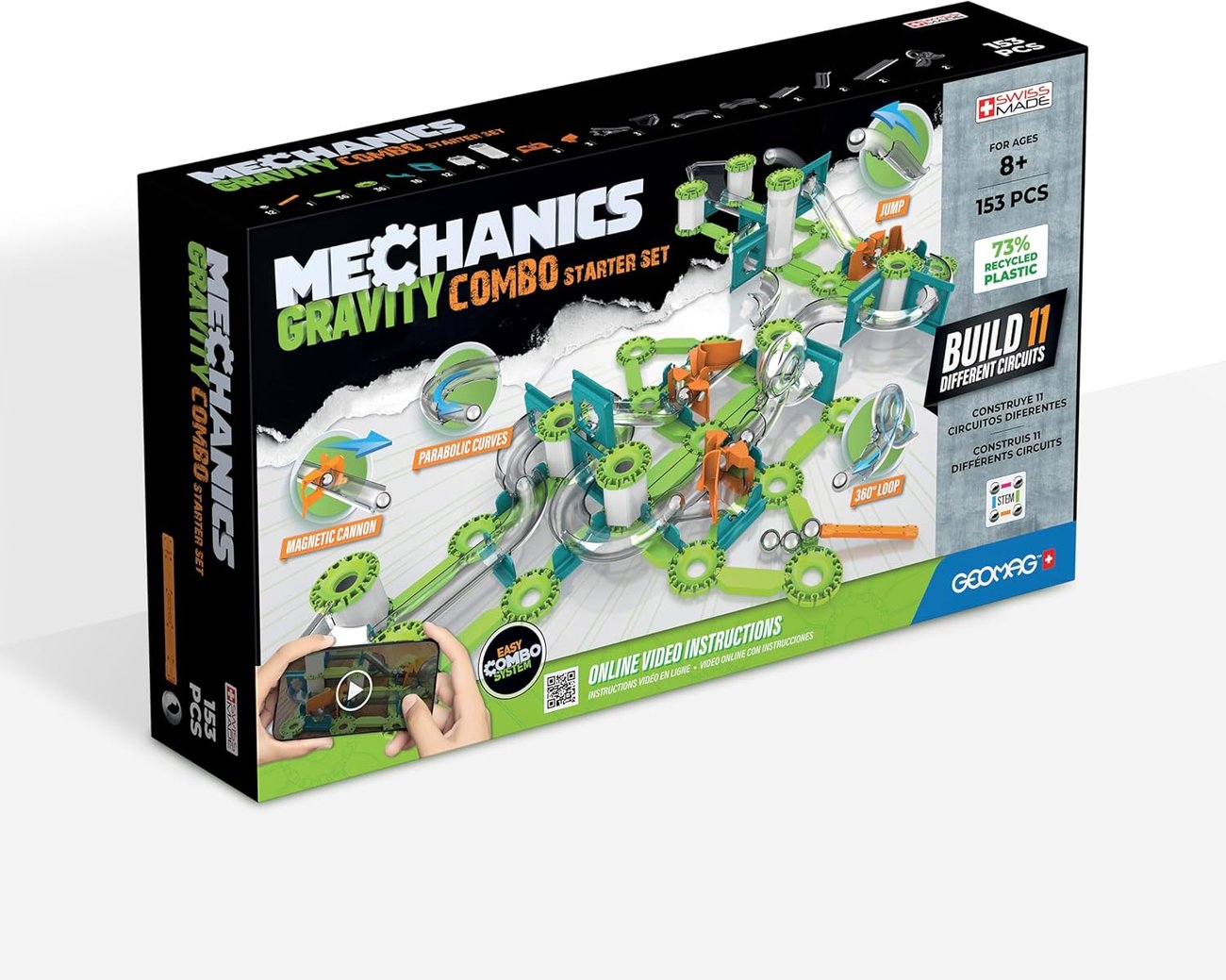 Geomag Mechanik & Schwerkraft Starter-Set 153 Stück