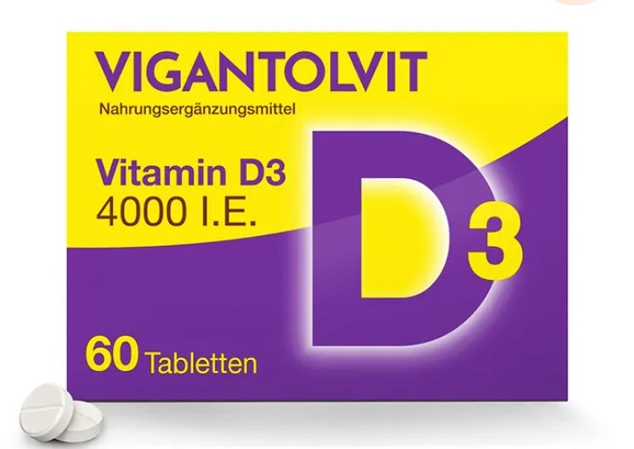 Vitamin-D3-Tabletten von VIGANTOLVIT