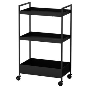 NISSAFORS Servierwagen – schwarz 50,5 x 30 x 83 cm