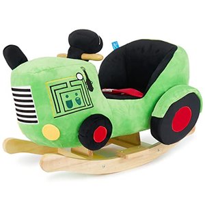 Bieco Plüsch Schaukeltier Traktor