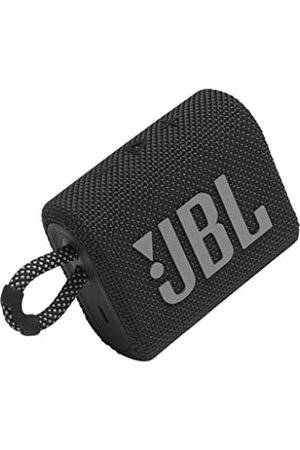 JBL GO 3 kleine Bluetooth Box in Schwarz – Wasserfester, tragbarer Lautsprecher für unterwegs – Bis 