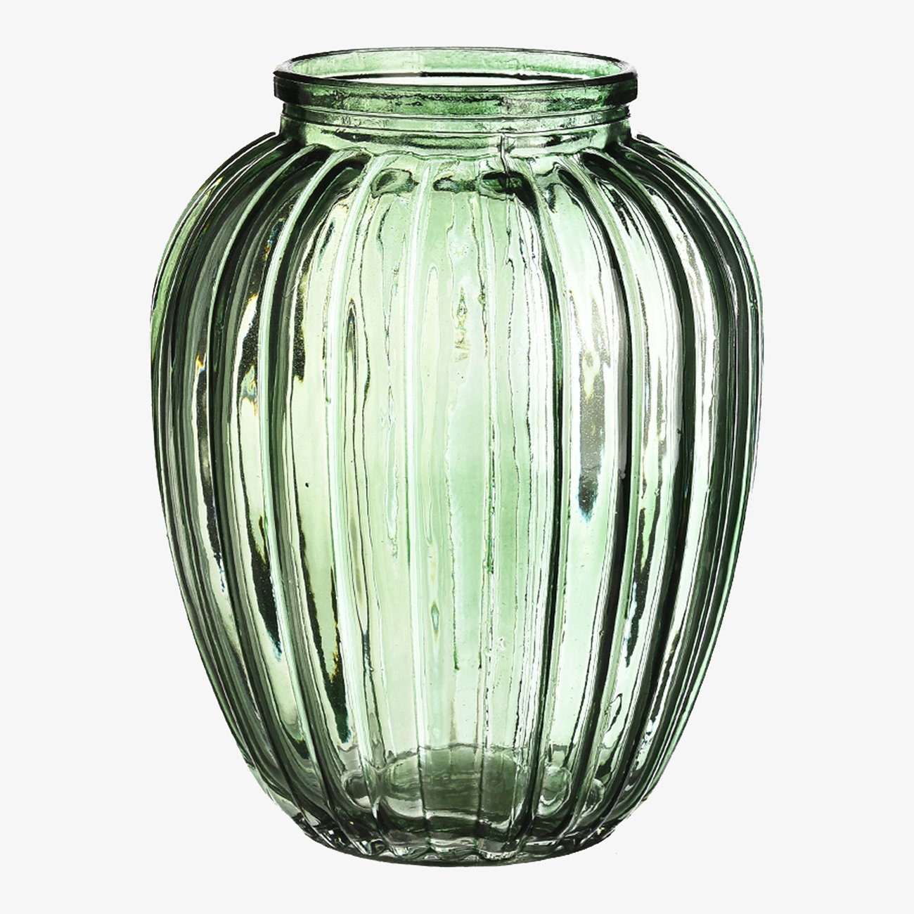 Vase Glas ca.10x12cm, grün