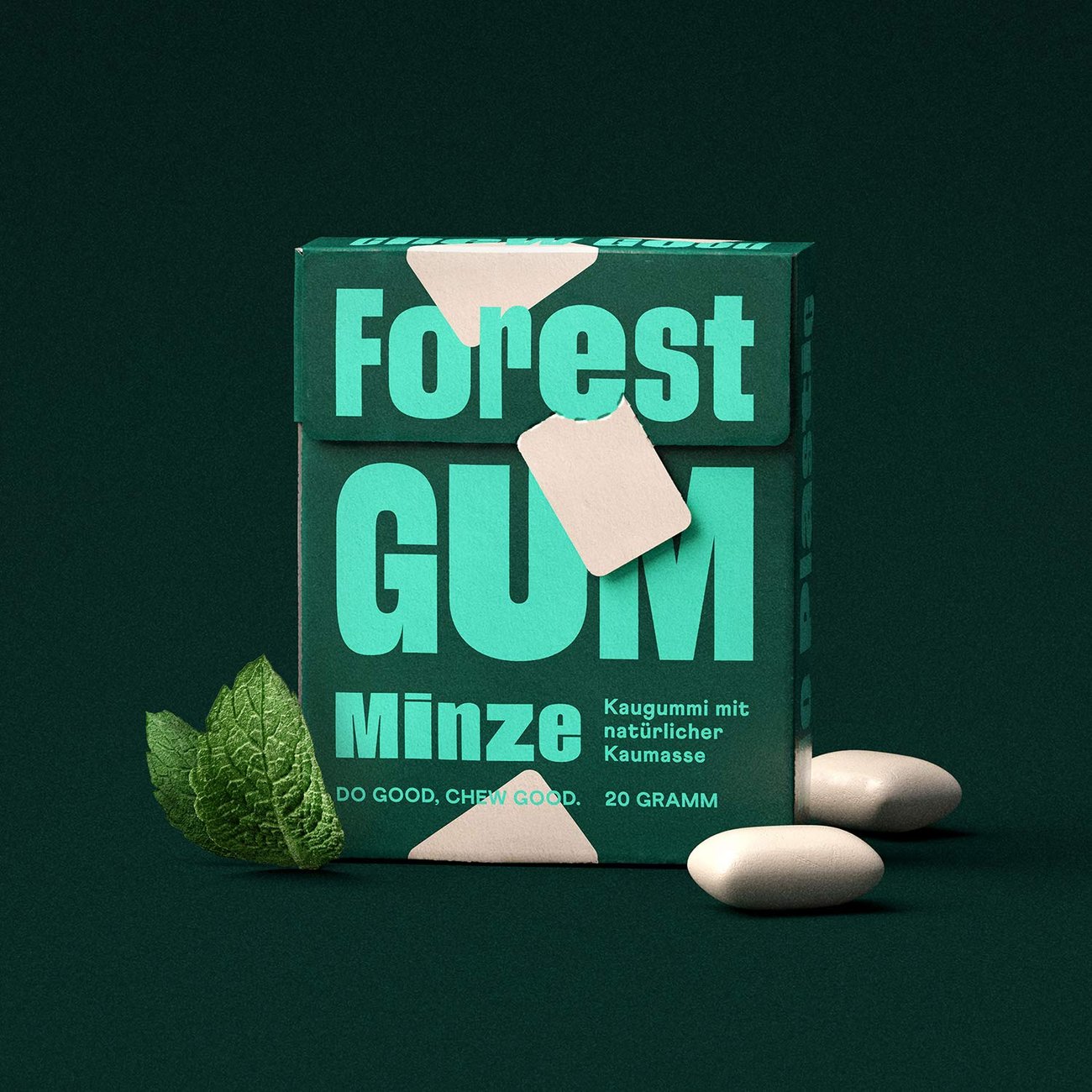 Forest Gum Minze | Plastikfreies Kaugummi