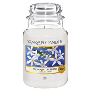 Yankee Candle Duftkerze im Glas (groß) | Midnight Jasmine