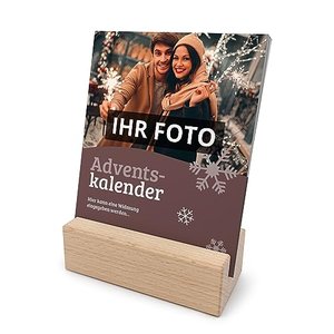 25 Bild Adventskalender mit Holzaufsteller