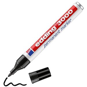 edding 3000 Permanentmarker - schwarz - 1 Stift