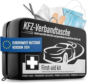Erste-Hilfe-Set fürs Auto – geprüft und StVO-konform