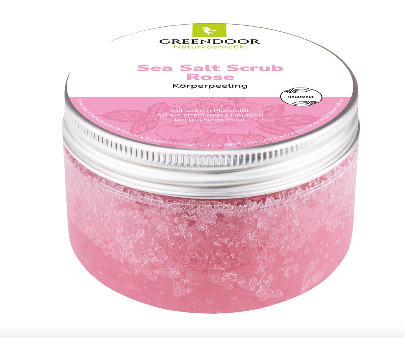 GREENDOOR Sea Salt Scrub Rose