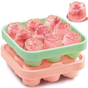 Eiswürfelform Rose, 2 Stücke Eiswürfelbehälter