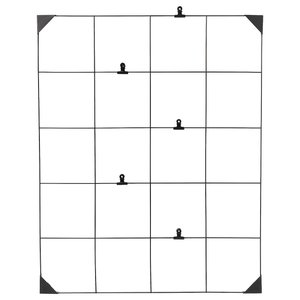 SÖSDALA Notizgitter mit Clips - schwarz