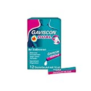 GAVISCON Dual 500 mg / 213 mg / 325 mg Suspension – Bei Sodbrennen und Magendruck – Wirkt bis zu 4 S
