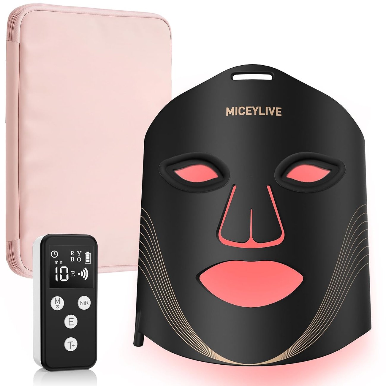 MICEYLIVE Led Maske Gesicht mit 3 Modi