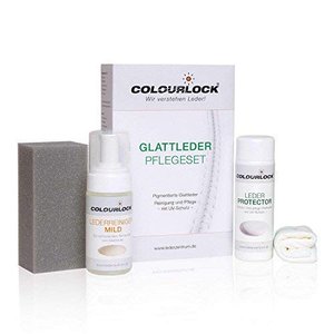 COLOURLOCK Glattleder Pflegeset Mild mit Leder Protector 150ml und Lederreiniger Mild 125ml