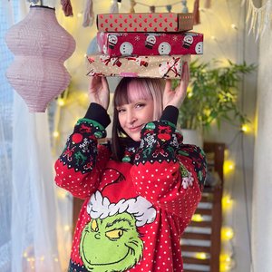 Christmas Grinch Strickpullover