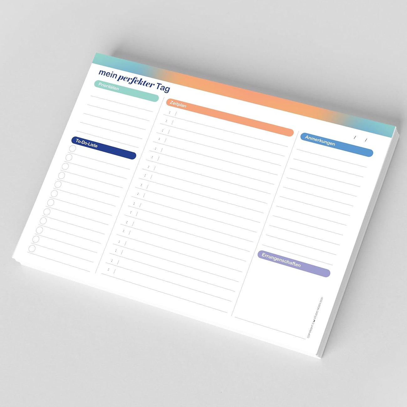 Tagesplaner von Studio Moien