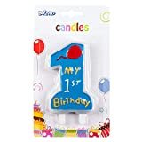 Geburtstagskerze 1 Jahr, My 1st Birthday Candle, Minikerze für die Torte