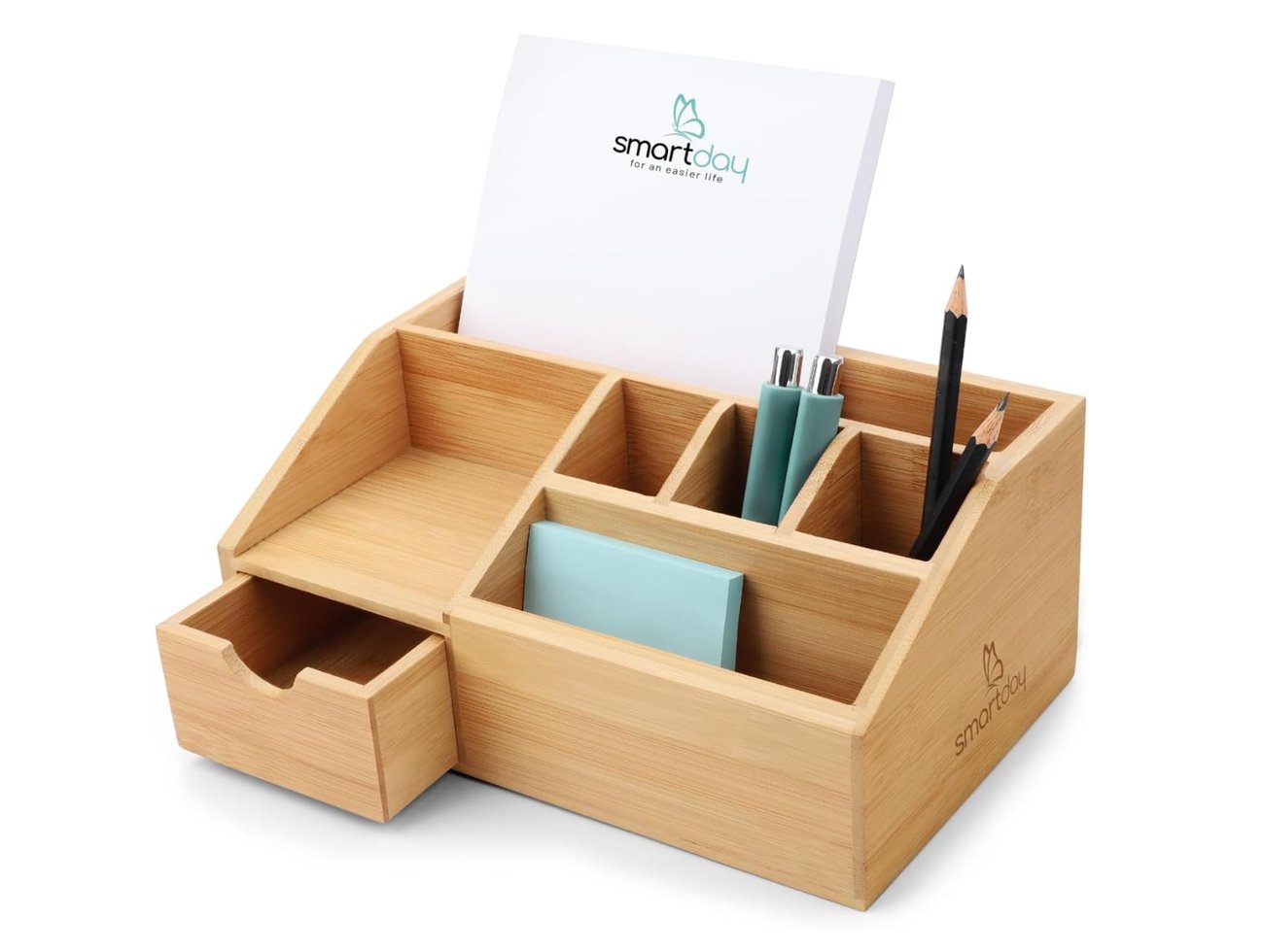 smartday Schreibtisch-Organizer aus Holz