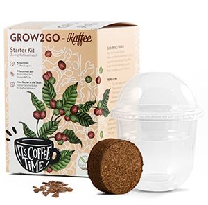 GROW2GO Dein eigener Zwergkaffee Strauch zum selber Pflanzen