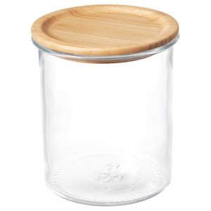 IKEA 365+ Dose mit Deckel - Glas/Bambus 1.7 l