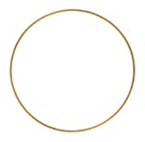 Metallring, gold beschichtet, 25 cm ø, Makramee Ring