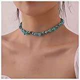 Halschakra Kette - Blauer Türkis