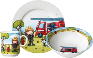 Ritzenhoff & Breker Kindergeschirr Set Feuerwehrmann (3-teilig)