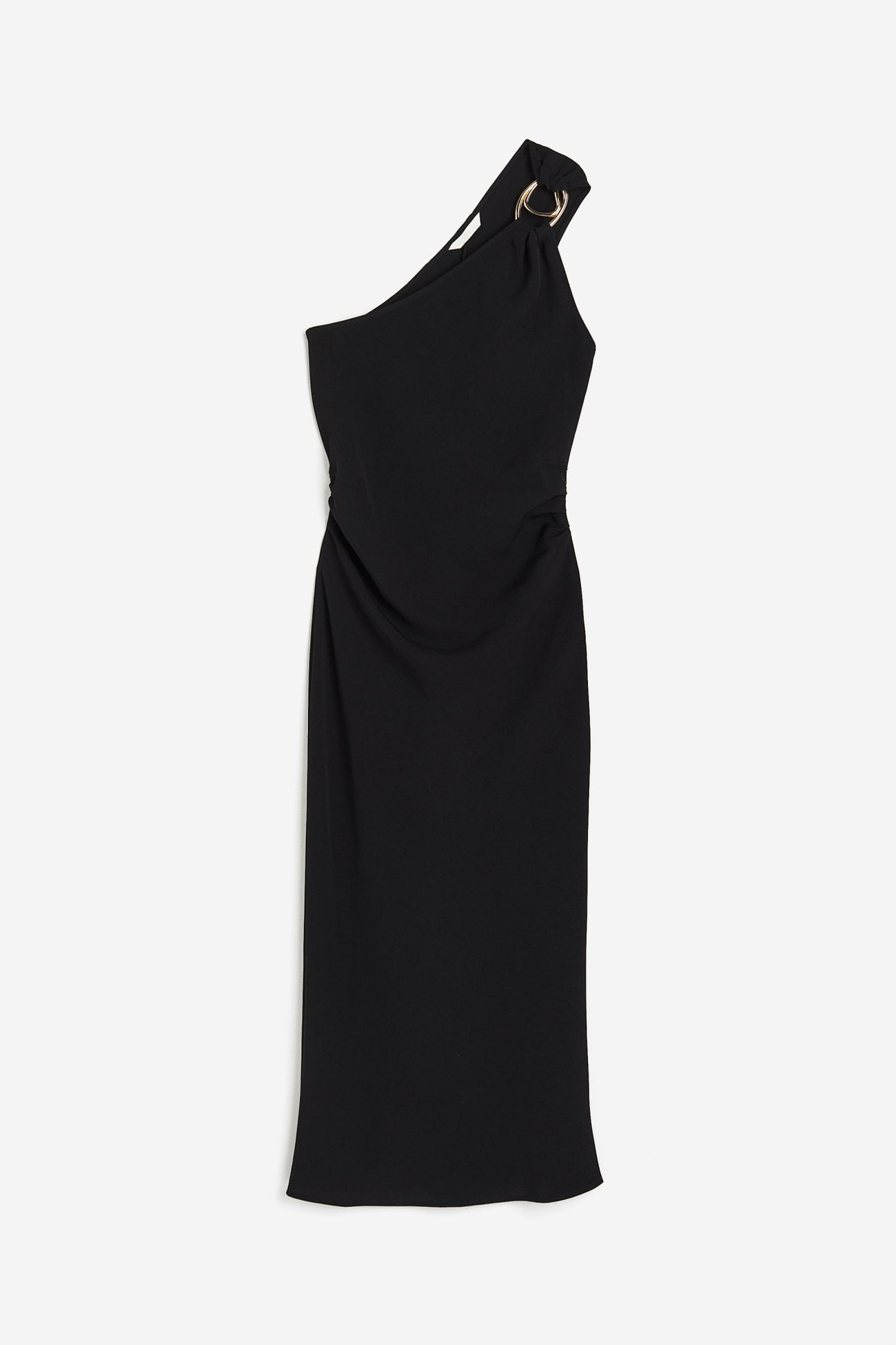 One-Shoulder-Kleid mit Schnalle