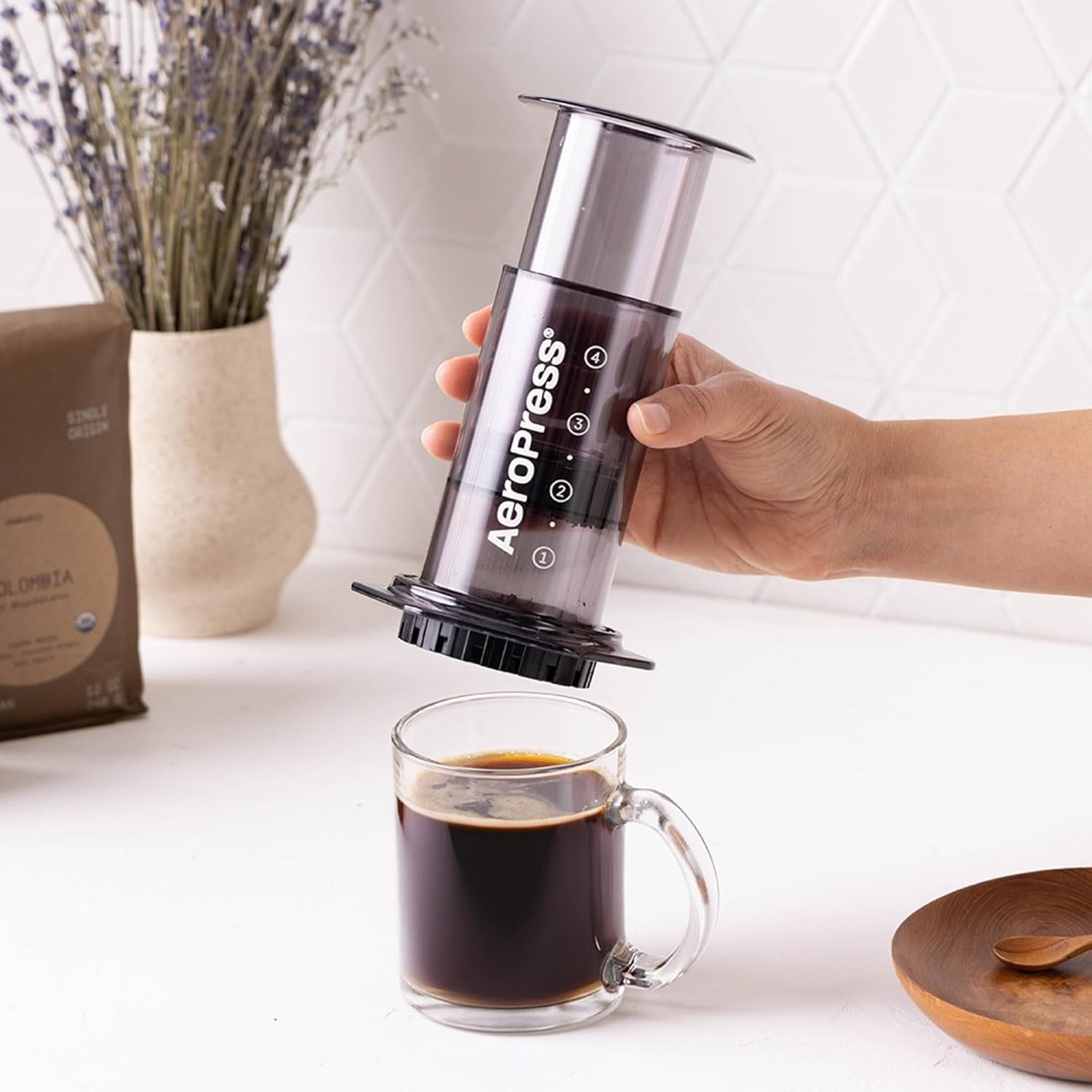 AeroPress Clear Black Kaffeepresse