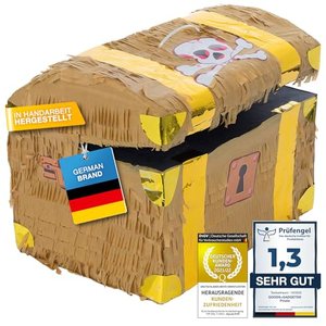 Pinata Schatztruhe zum Befüllen mit Süßigkeiten