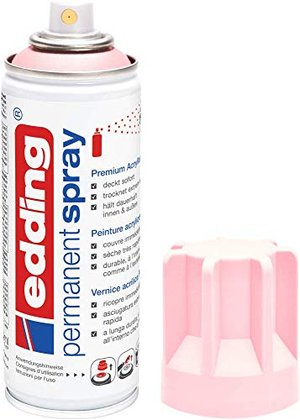 edding 5200 Permanent Spray - pastellrosa matt - 200 ml - Acryllack zum Lackieren und Dekorieren