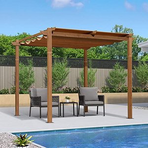 Purple Leaf Garten Pergola 300 x 300 cm Aluminium