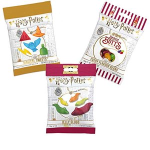 Jelly Belly Harry Potter Set | Bertie Bott´s Beans, 54g | Magical Sweets, 59g | Jelly Slugs, 56g