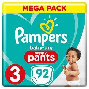 Pampers  Baby-Dry Pants Windelhose, weiß