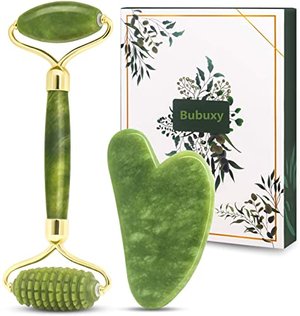 Bubuxy Jade Roller and Gua Sha Massage Set