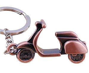 Sportigo ® Motorroller Schlüsselanhänger/Roller in der Farbe Bronze/Retro Look/Geschenk