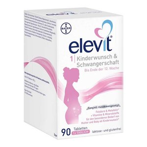 Elevit 1 Kinderwunsch & Schwangerschaft Tabletten, 90 St Tabletten