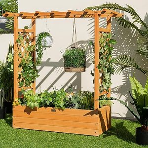 HOMASIS - Blumenkasten mit Spalier
