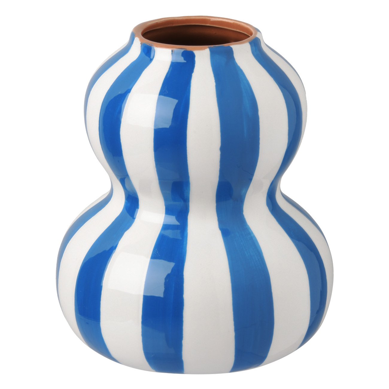 Vase im Streifen-Design