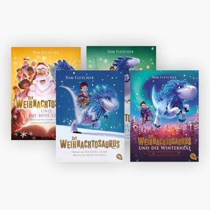 Der Weihnachtosaurus Band 1-3 plus 1 exklusives Postkartenset