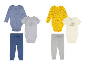 lupilu Baby Jungen Set, 3-teilig, mit hohem Bio-Baumwollanteil