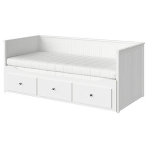 HEMNES Tagesbett mit 2 Matratzen - 80x200 cm