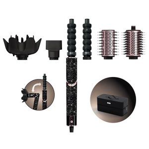 Shark FlexStyle Sparkle Limited Edition Black Diamond 5-in-1 Haarstyler & -trockner mit Lockenaufsat
