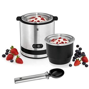 WMF Küchenminis 3in1 Eismaschine, Ice Maker für Frozen Joghurt, Sorbet und Eiscreme, Gefrierbehälter