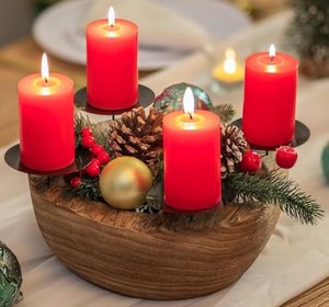 Romadedi Holz Adventsgesteck