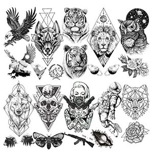 Temporäre Tier-Tattoos