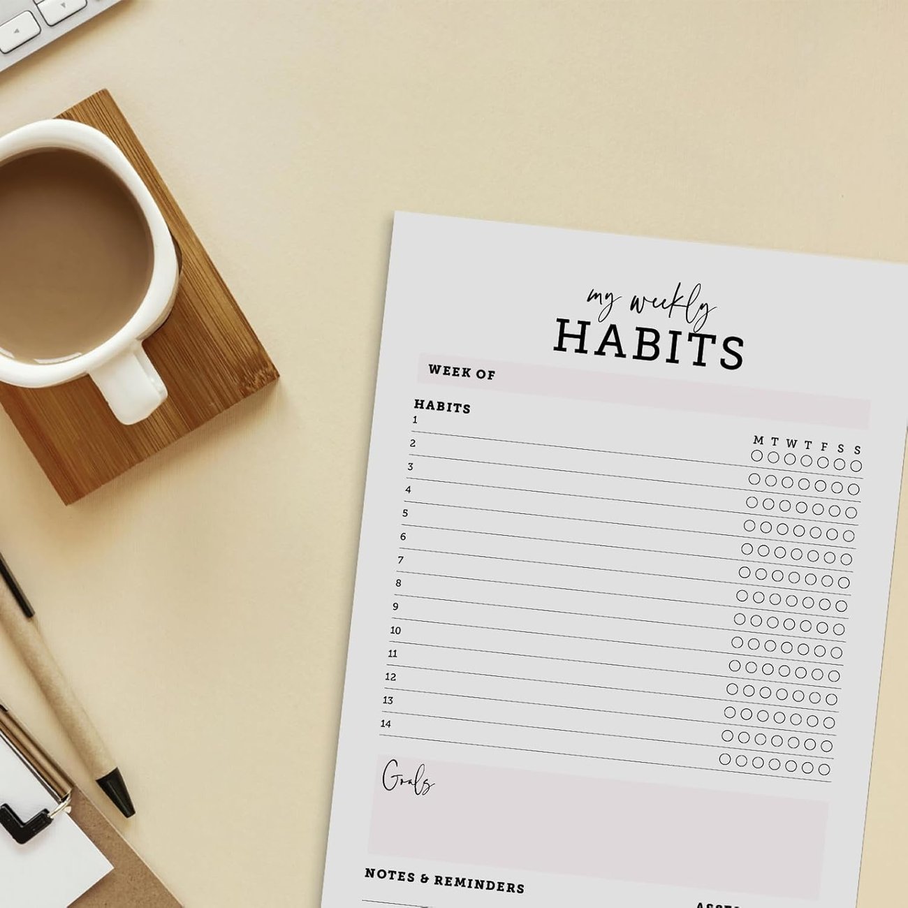 Cardamonoly Habit Tracker Notizblock