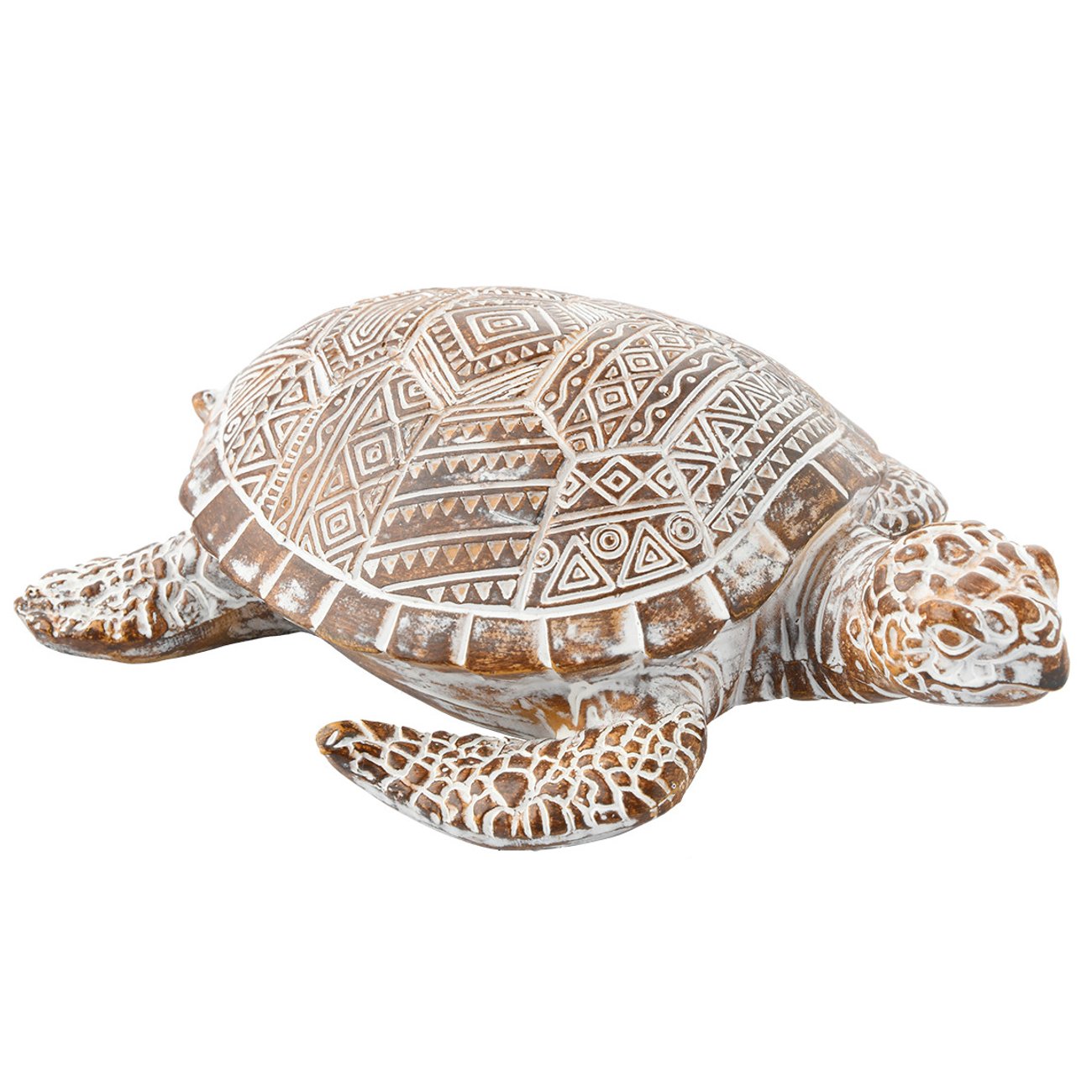 Dekofigur Schildkröte mit Muster