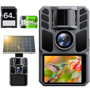FKPCAM Wildkamera Solar 4K 64MP