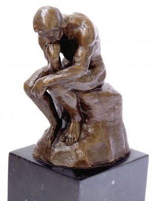 Kunst & Ambiente - Der Denker - Auguste Rodin Skulptur in Bronze 