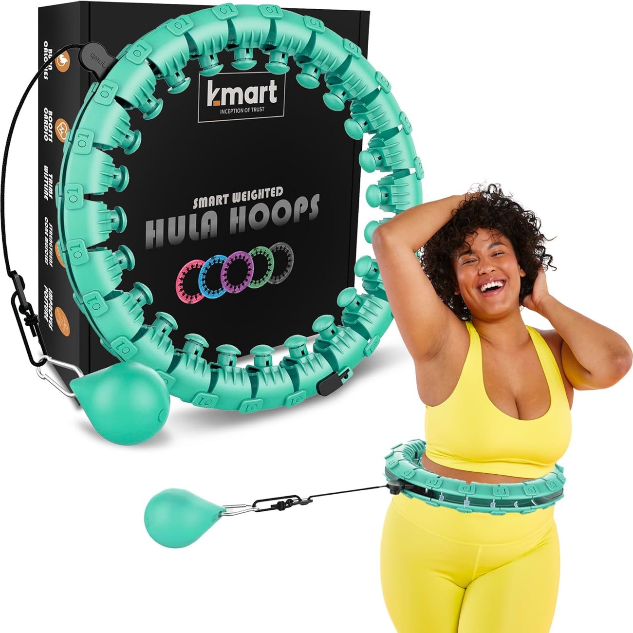 K-MART Smart Weighted Hula Ring Hoops